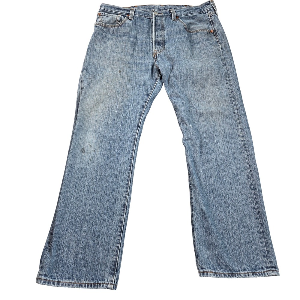 Levis 501 Original Fit Jeans Mens 36x29 (tag 38x30) Blue Straight Leg Button Fly